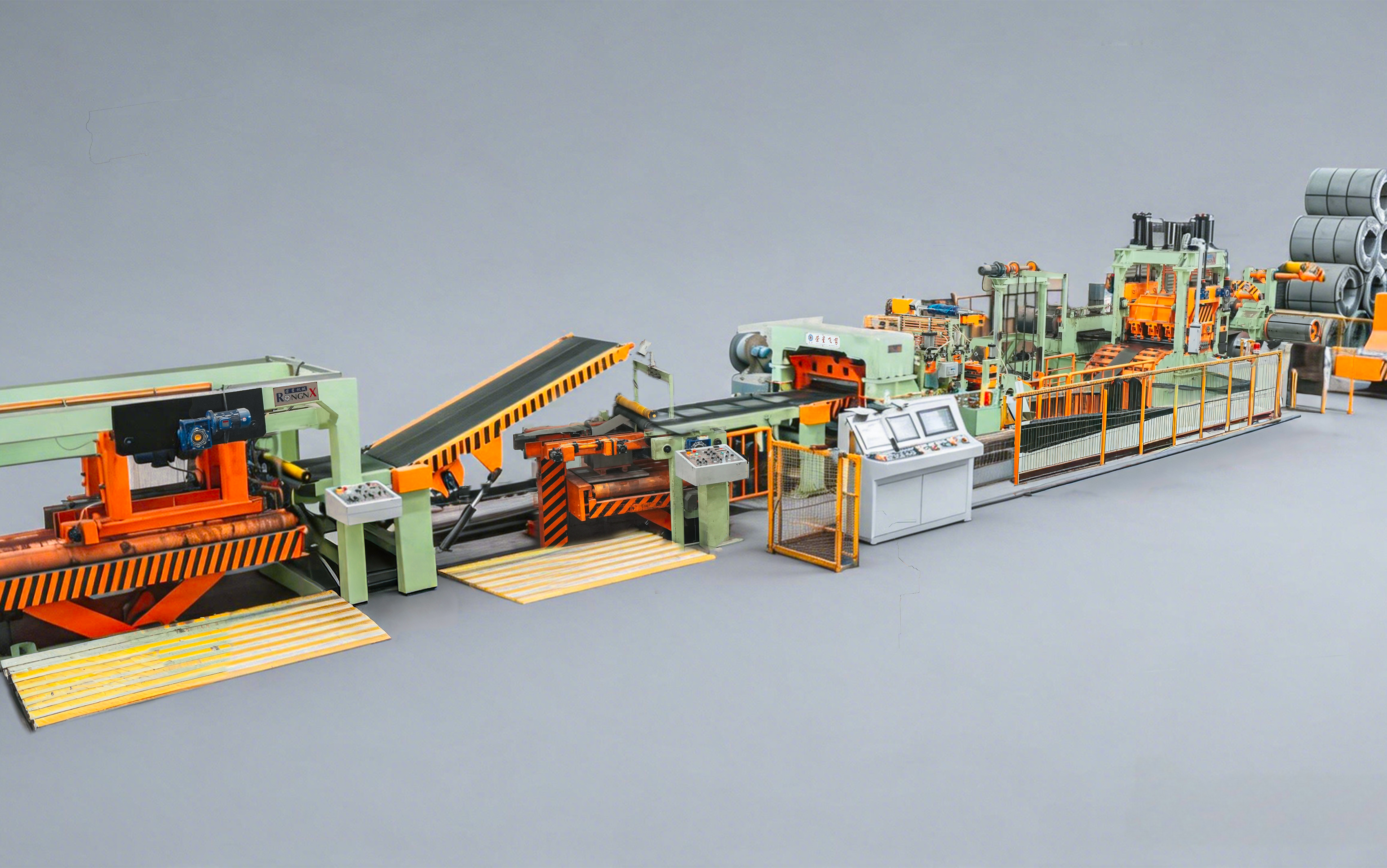 Cut-to-length coil processing line