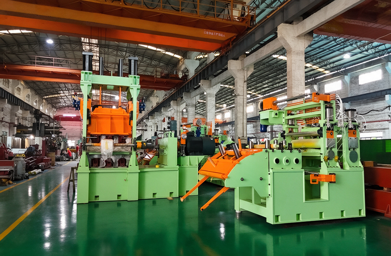 RONGXING 1650mm Flying Shear equipment prepared in the factory