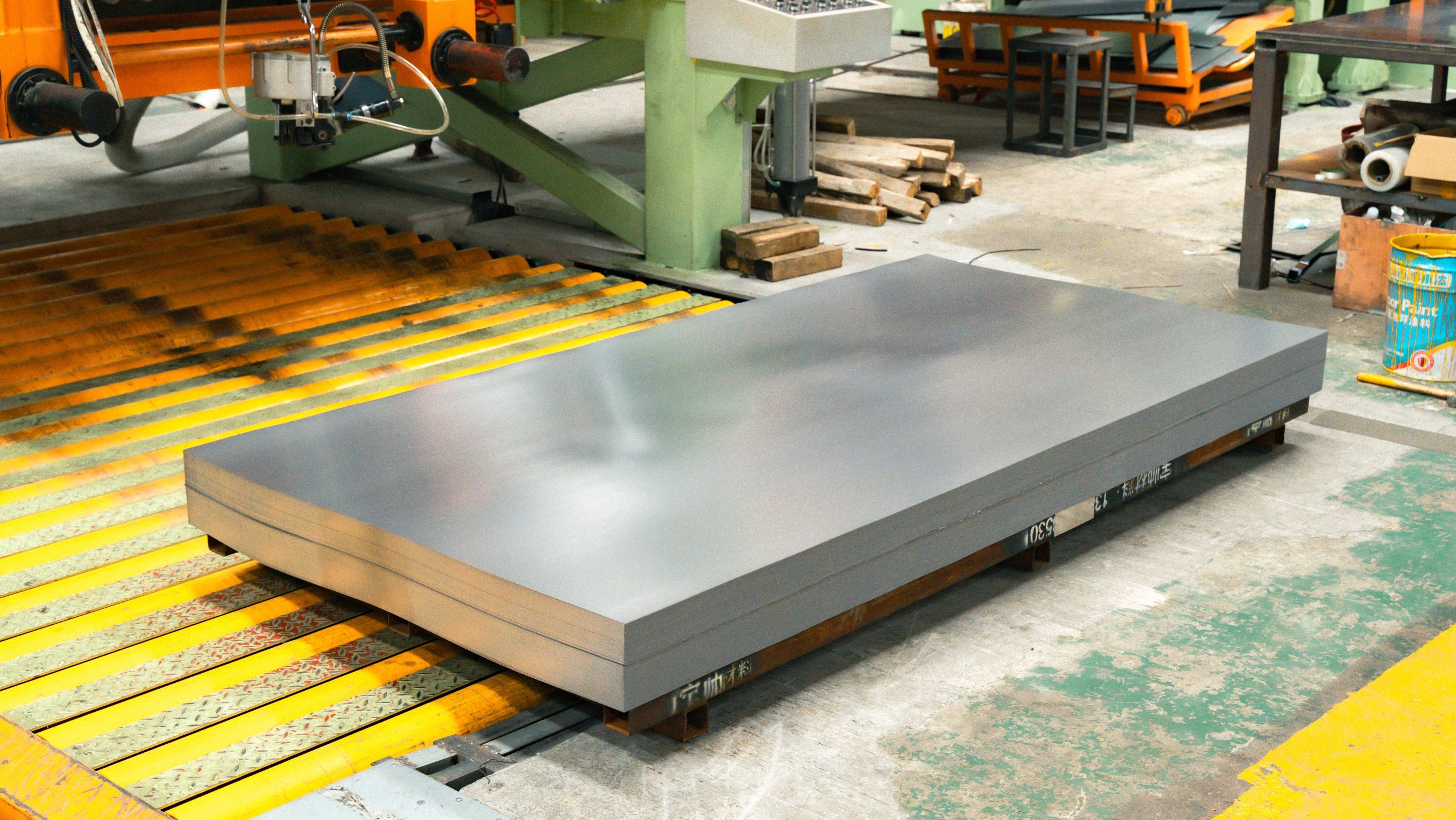 Finished sheets produced during a RONGXING 1650mm Flying Shear customer project