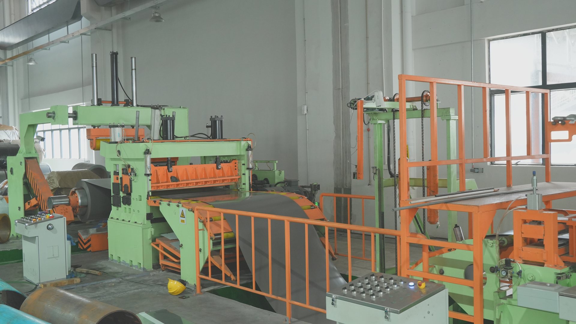 Slitting line loop and transfer overview